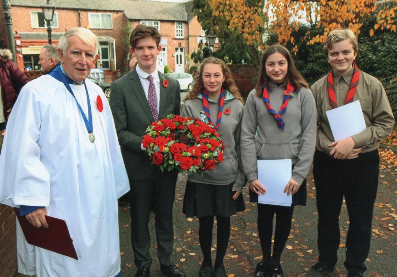 Christleton Centerary Parade in 2018 remembering the ending of World War I