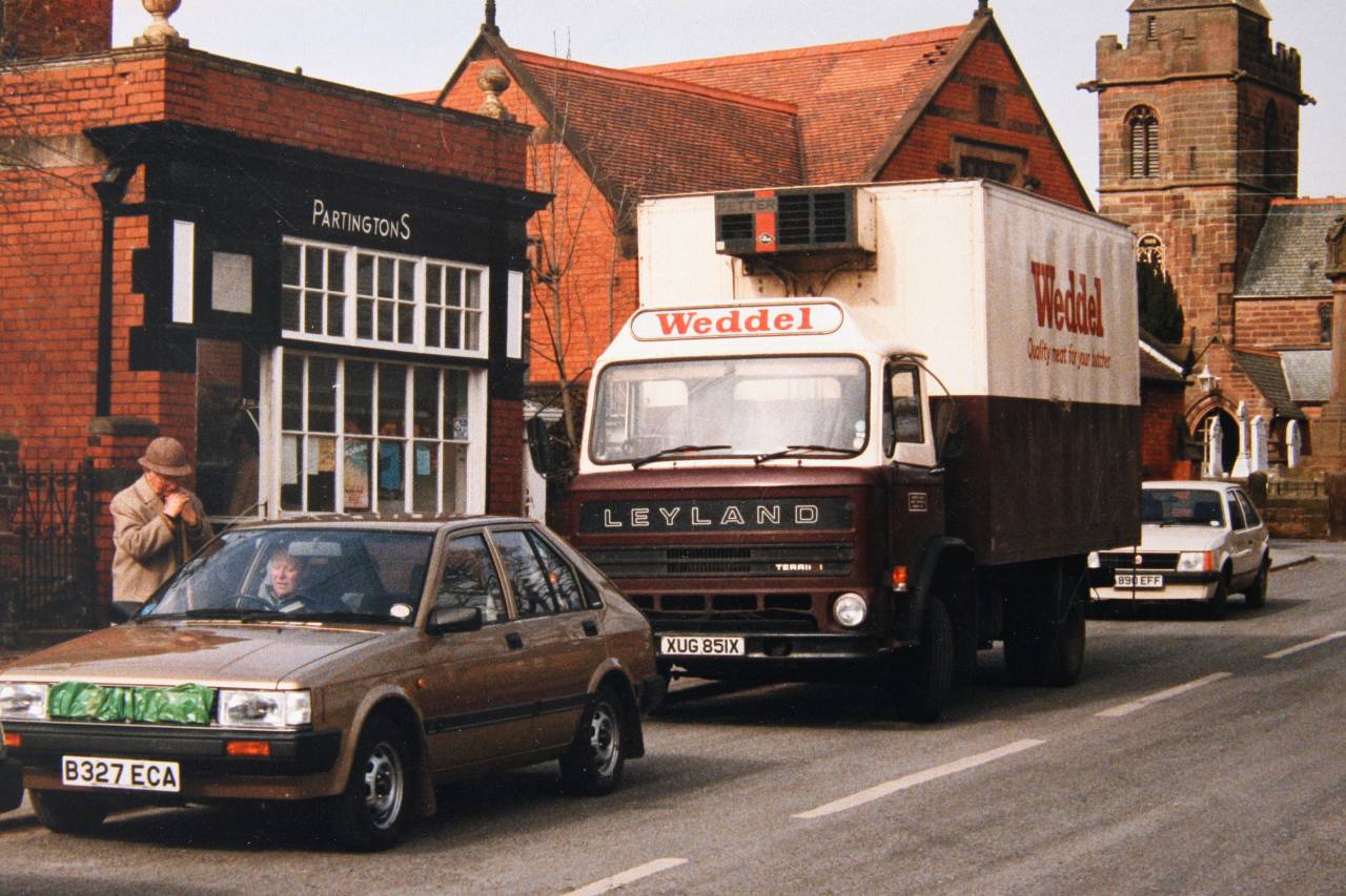 Deliveries and Butchers Shop, Christleton circa 1980