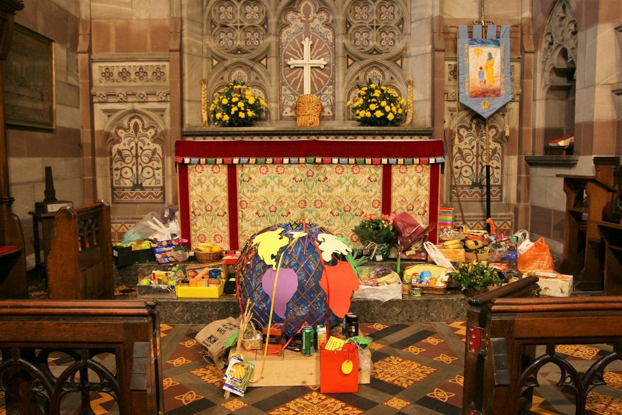  Altar at St.James' Church at Harvest 