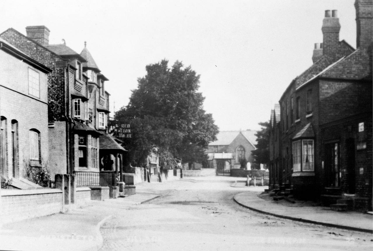 Looing down Papper Street towards the Village Green