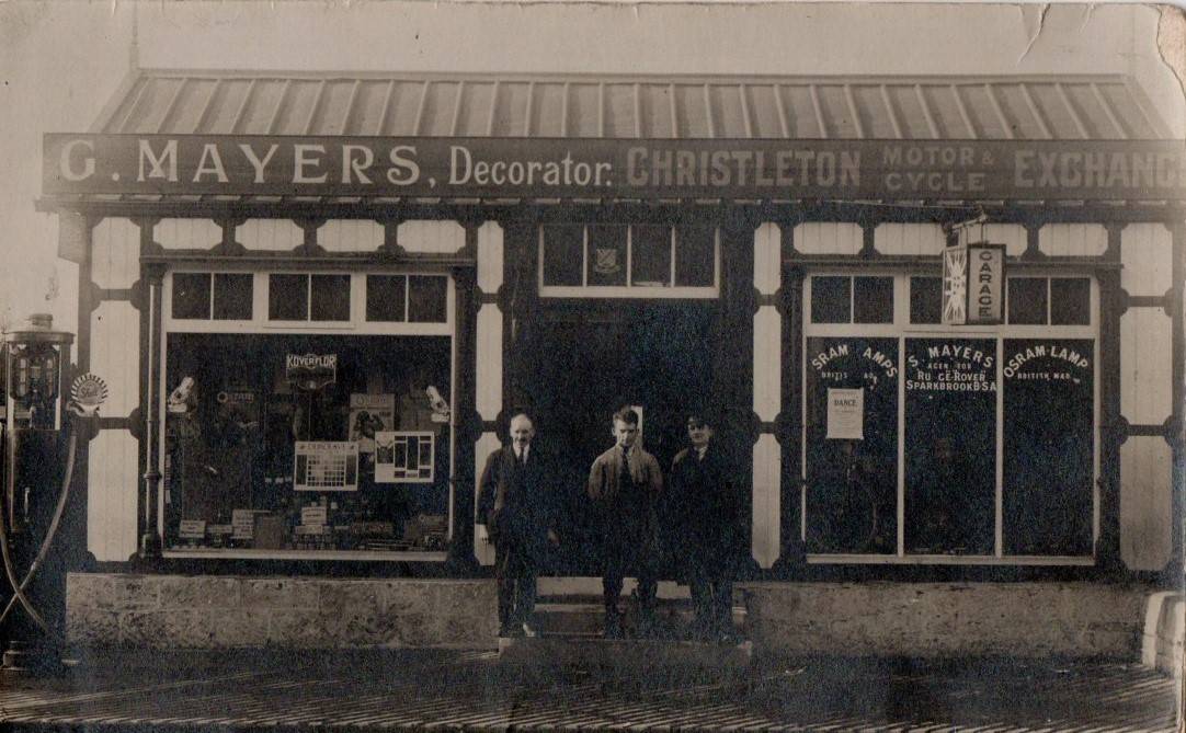 G. & S. Mayers Garage and Shop on the Whitchurch Road in Christleton