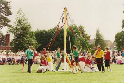  Maypole at Christleton Fete in the 1980's 