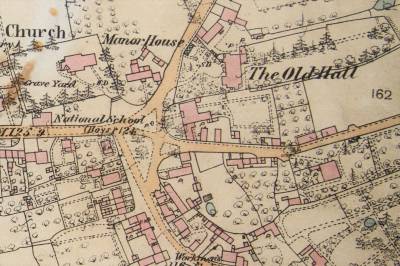  Map of Christleton Village Centre showing John Sellers School 