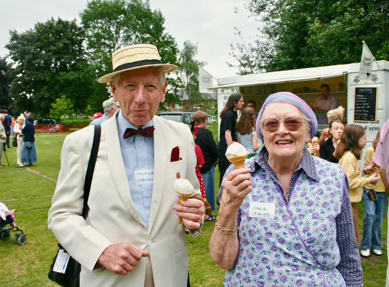 Alf and Margaret Croston at Christleton Village Fete