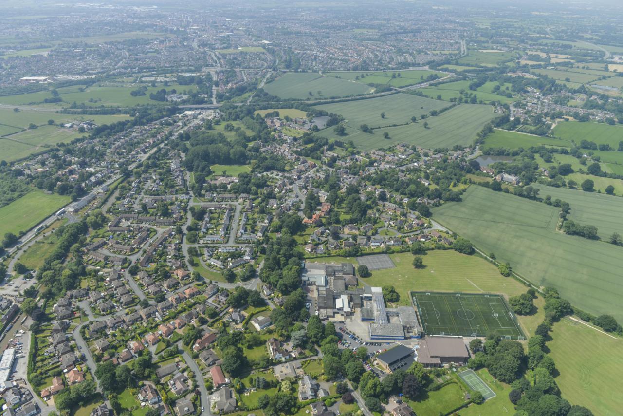  Good aeriial view of Christleton 