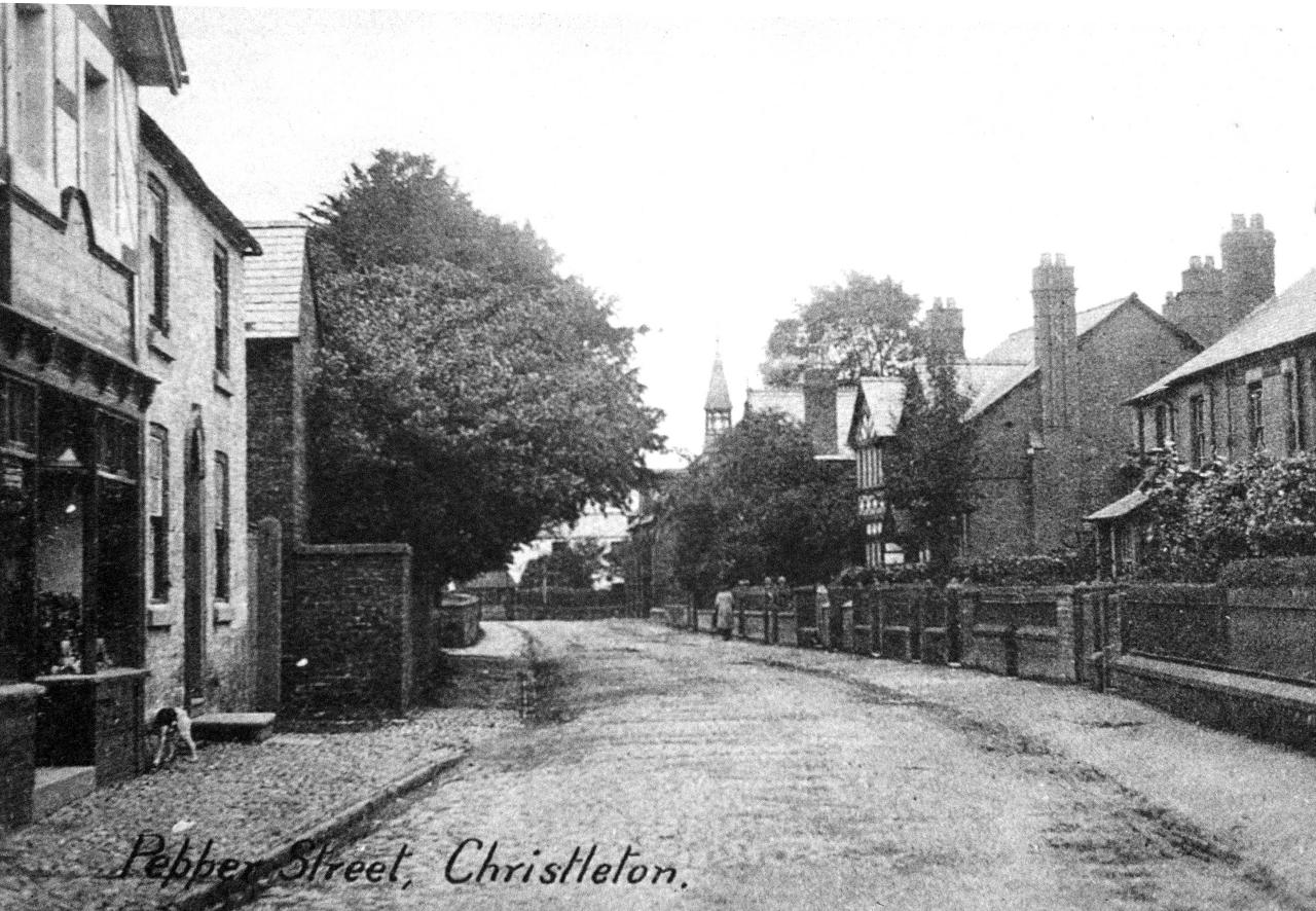 Cobbled Pepper Street, Christleton