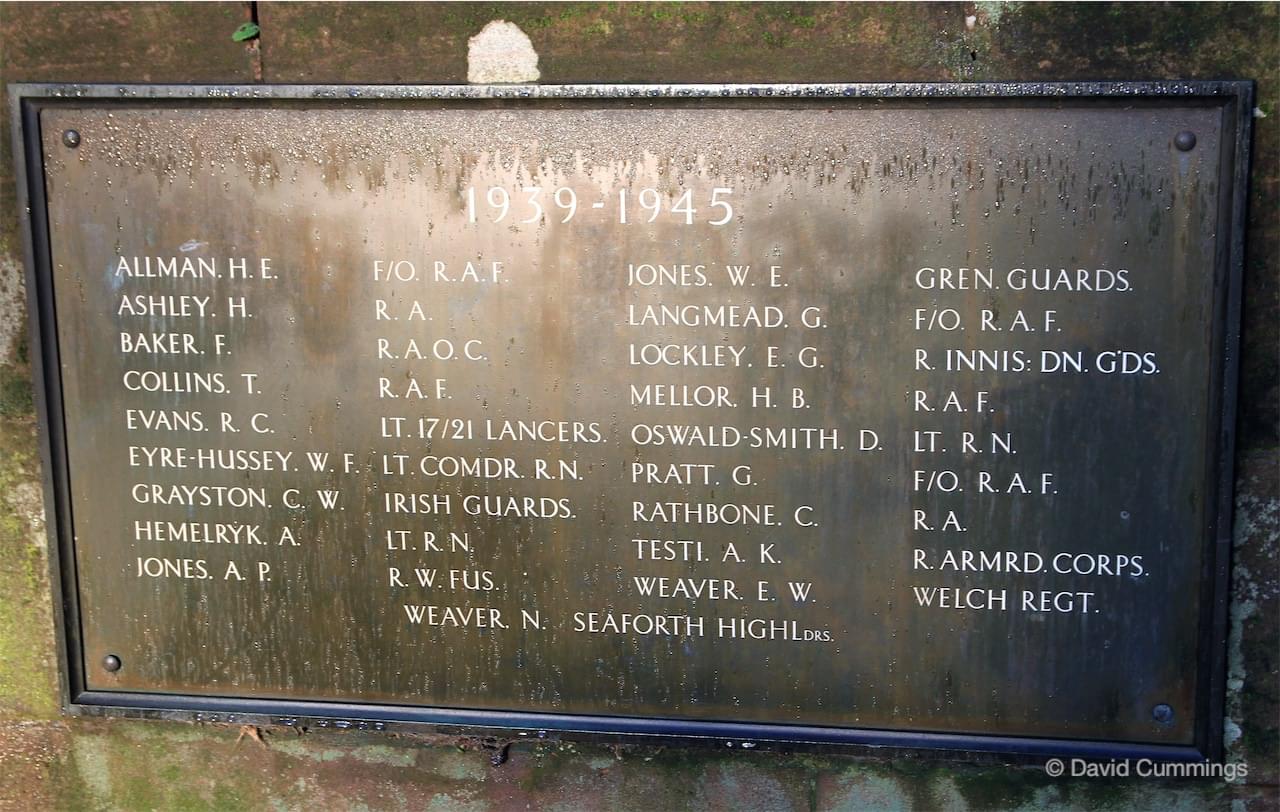 Christleon War Memorial 1939-45