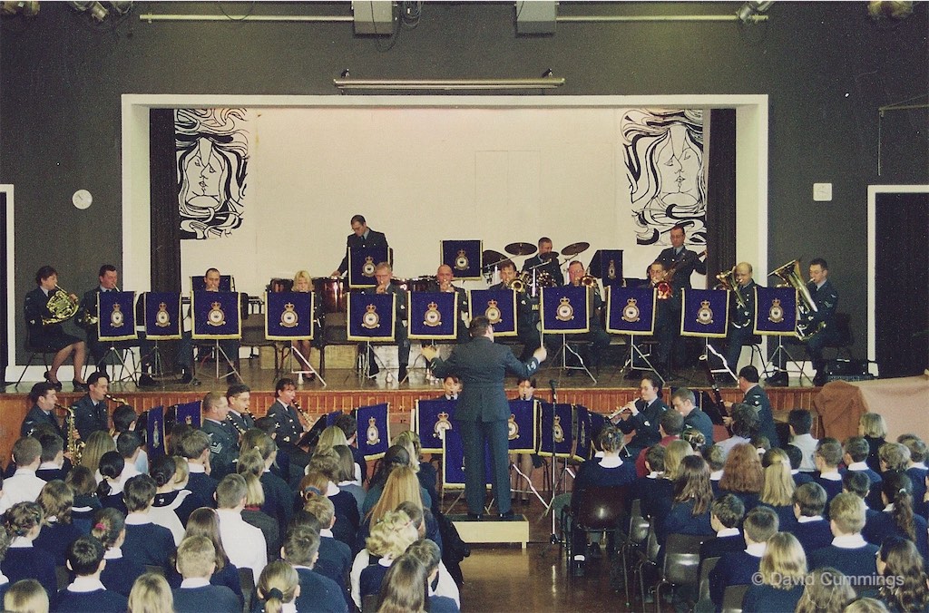 RAF Band at High School
