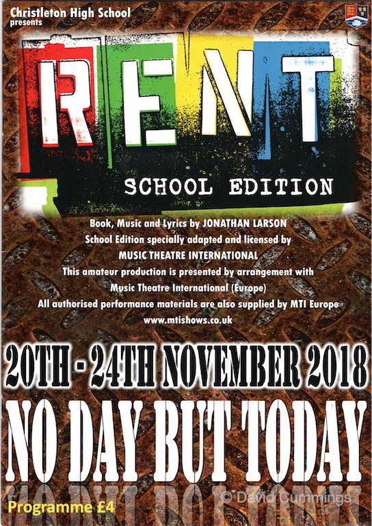 Christleton High School production of Rent November 2018