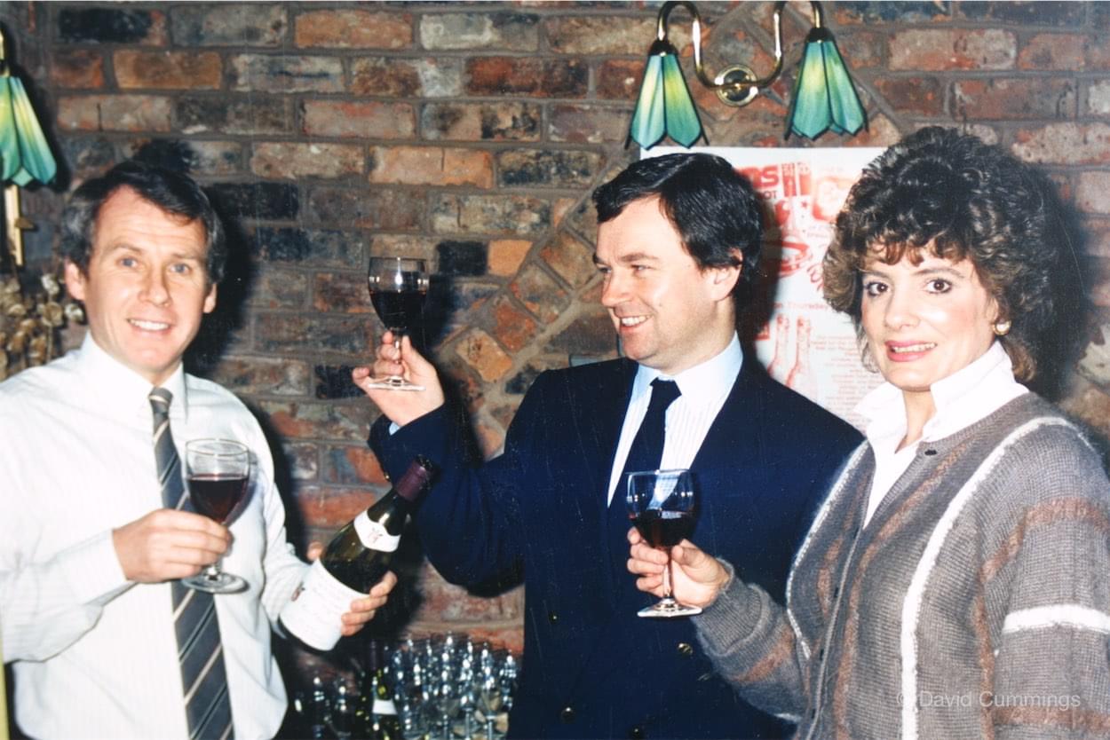 Host Brian Devonport (left)