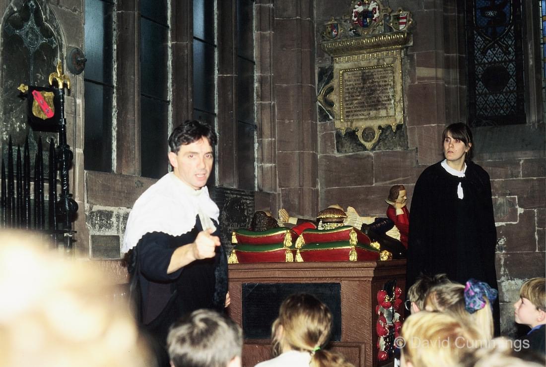 Children involved in Civil war re enactment
