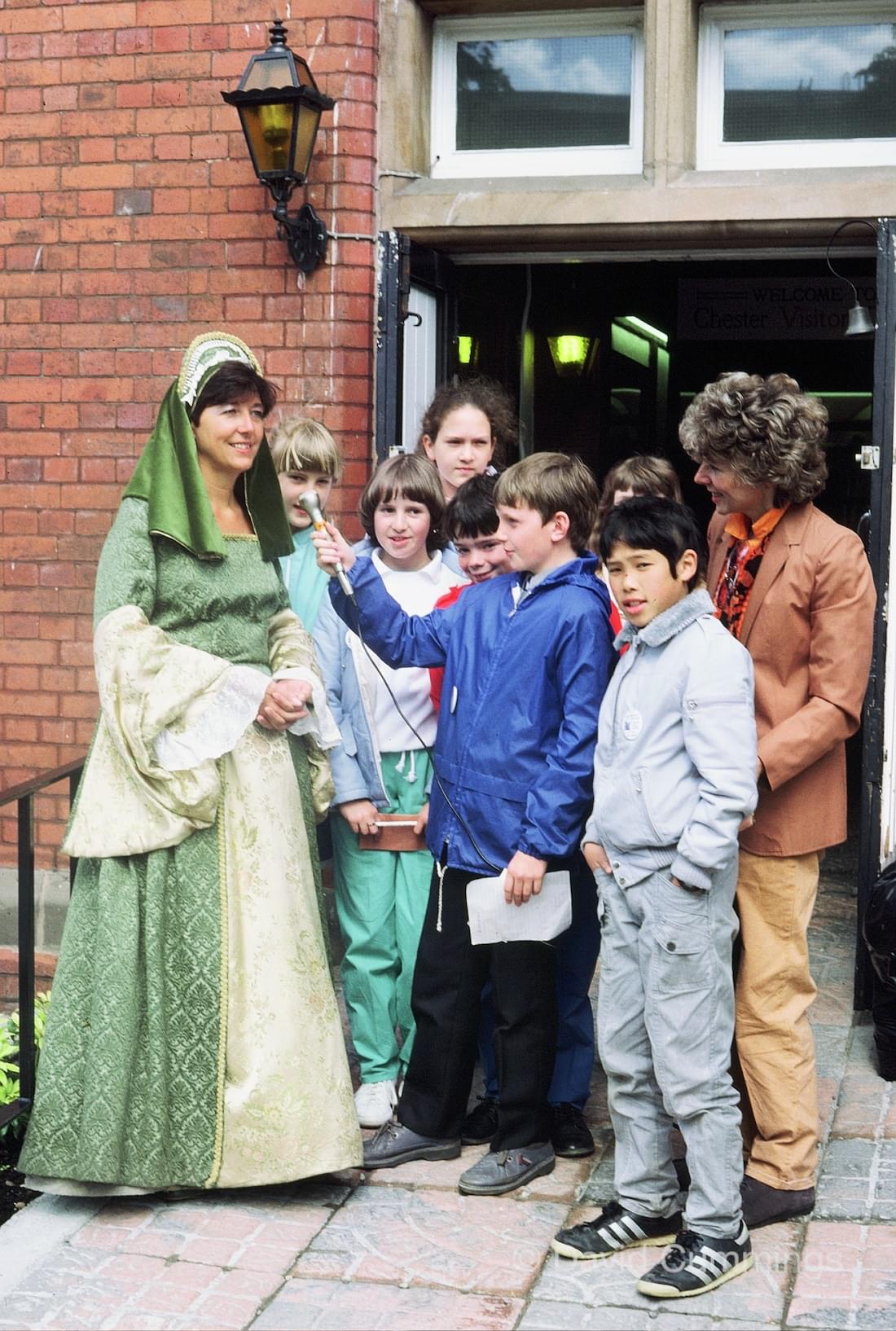 Interviewing a Tudor Lady for Radio Merseyside