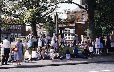 Maypole Dancing on the Green 1980's