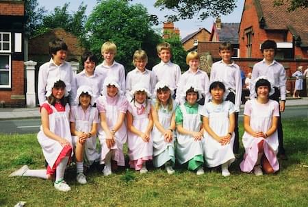 Maypole Dancing on the Green 1980's