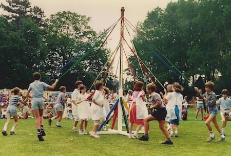 Maypole Dancing at Christleton Fete