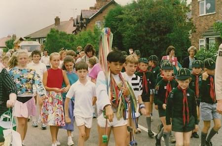 Maypole Team going to Christleton Fete