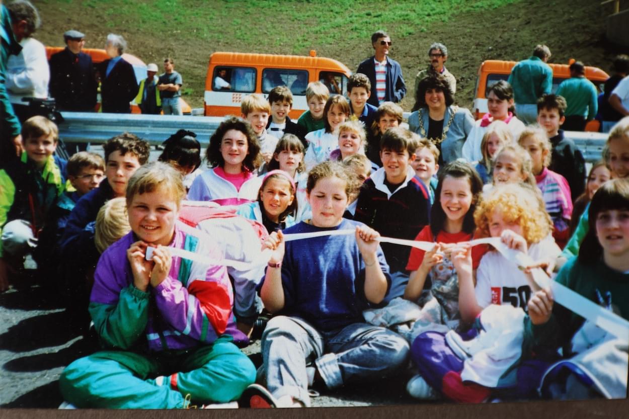 Children at New Road Opening