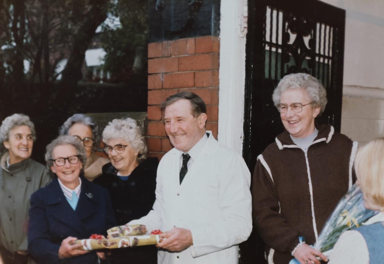 Jim and Lucy with Villagers