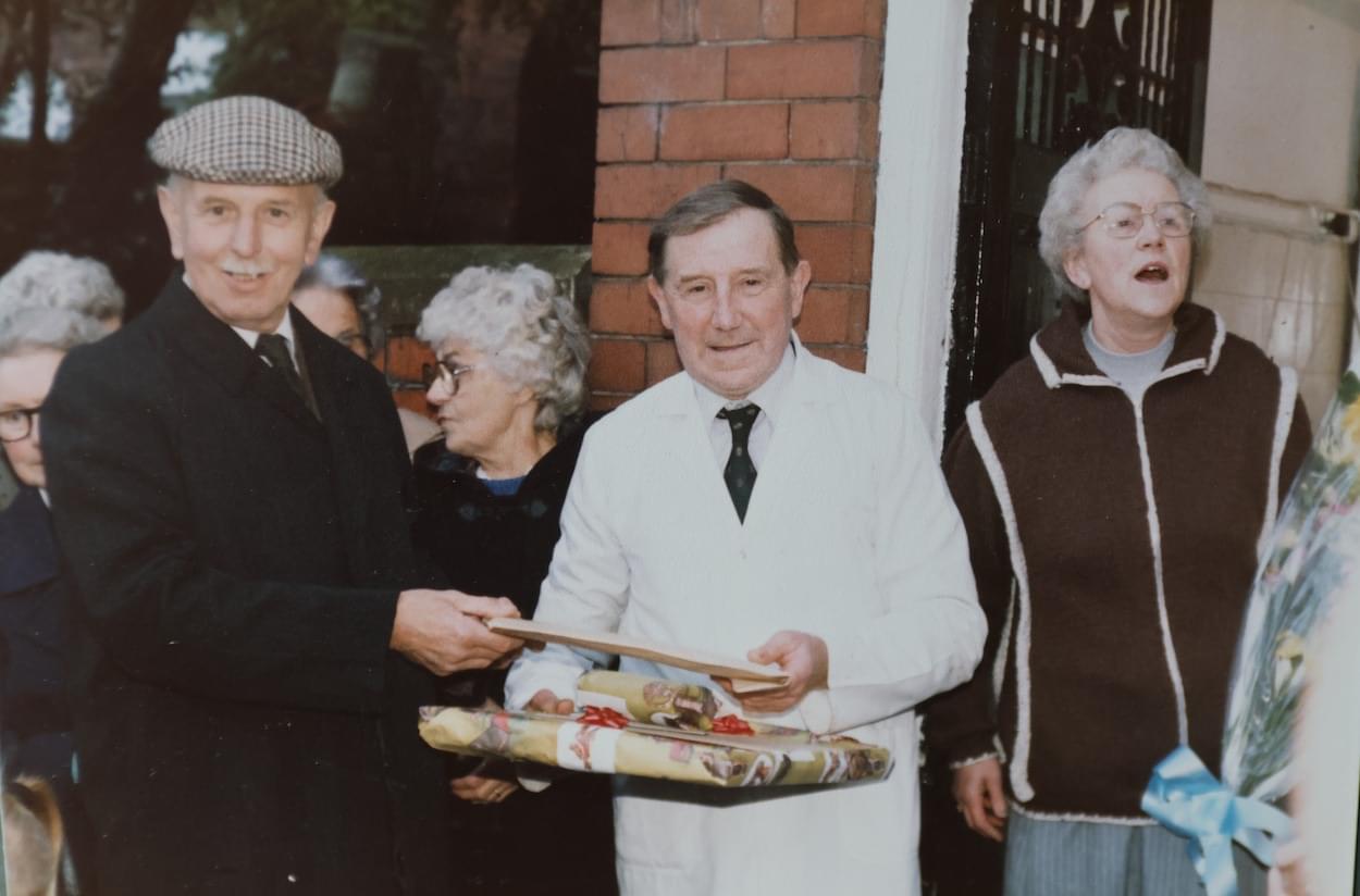 Jim with old friend Cliff Boddy