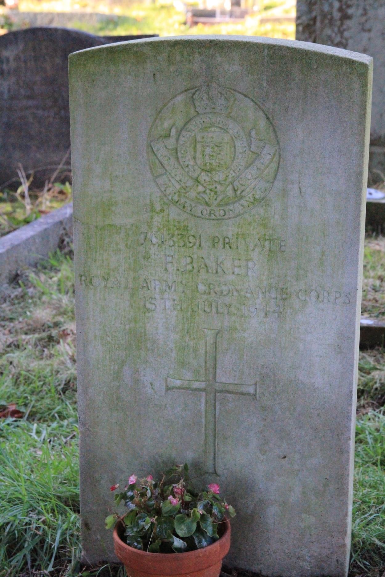 Frank Baker Pte Royal Ordnance Corps