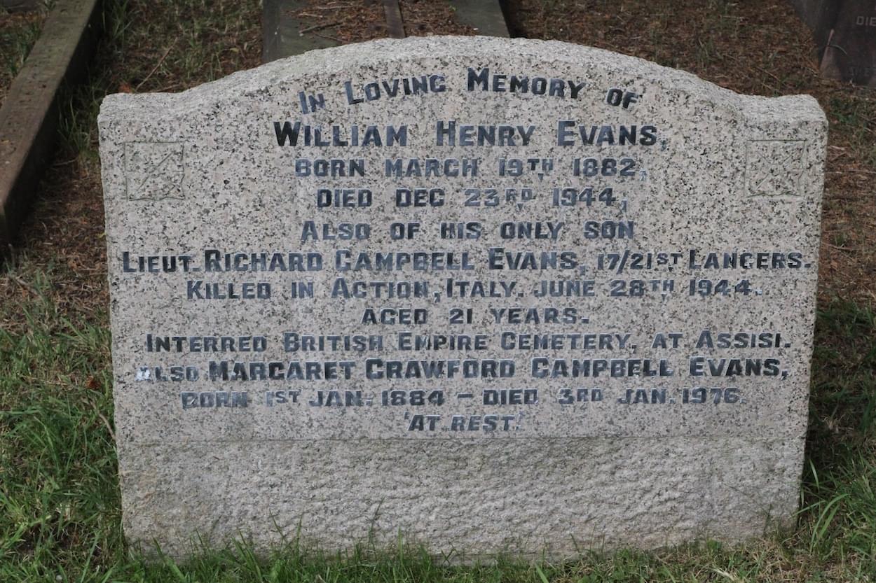 Richard Campbell Evans recorded on Family Grave