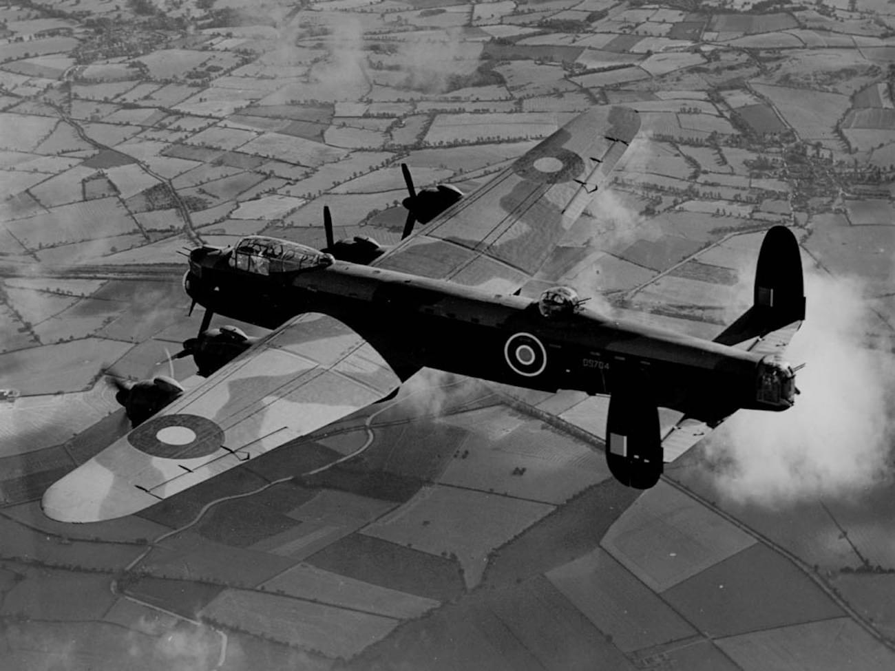Lancaster Bomber On route to Karlsrue-  Langmede