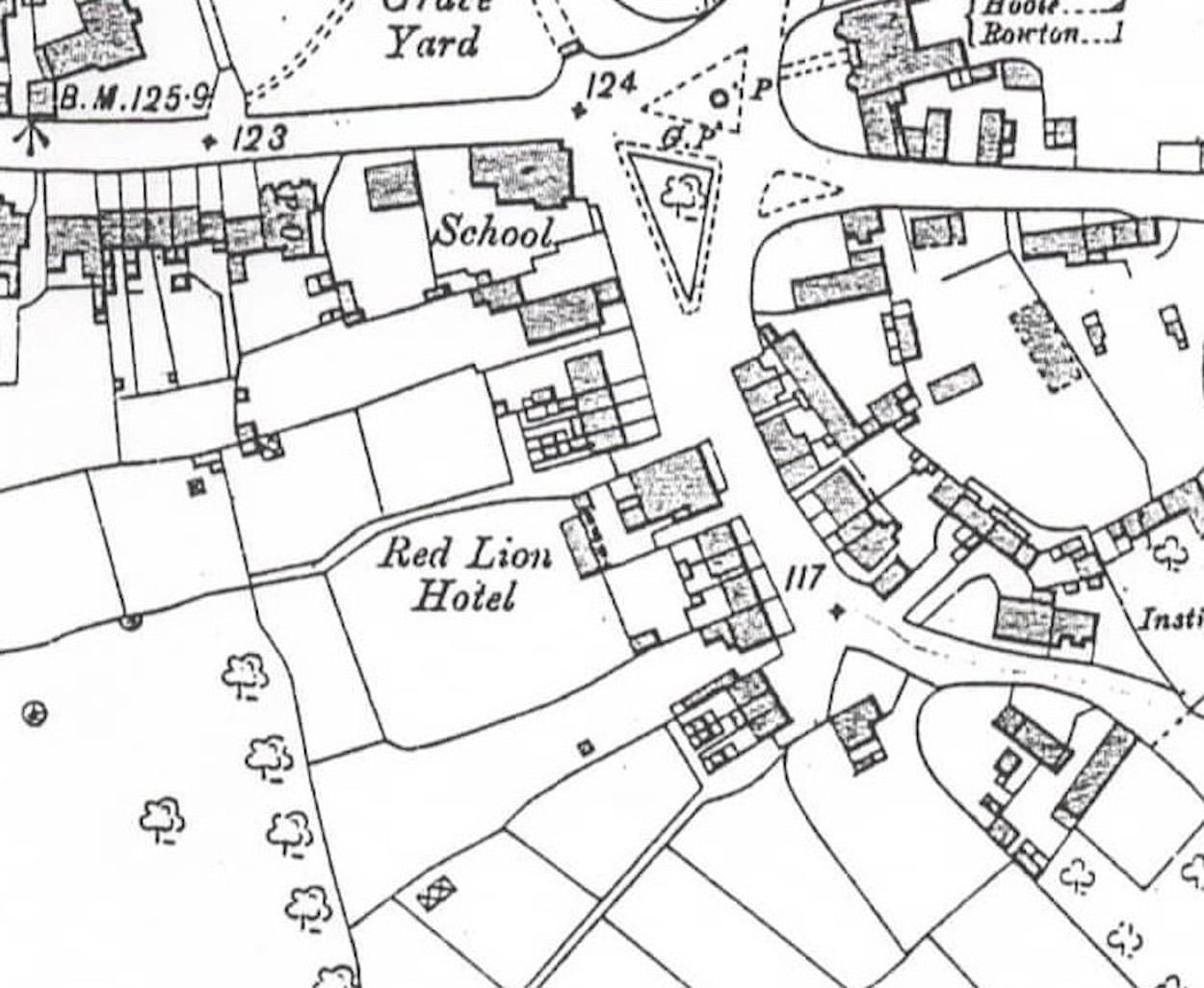 Map of the Village of Christleton in 1911