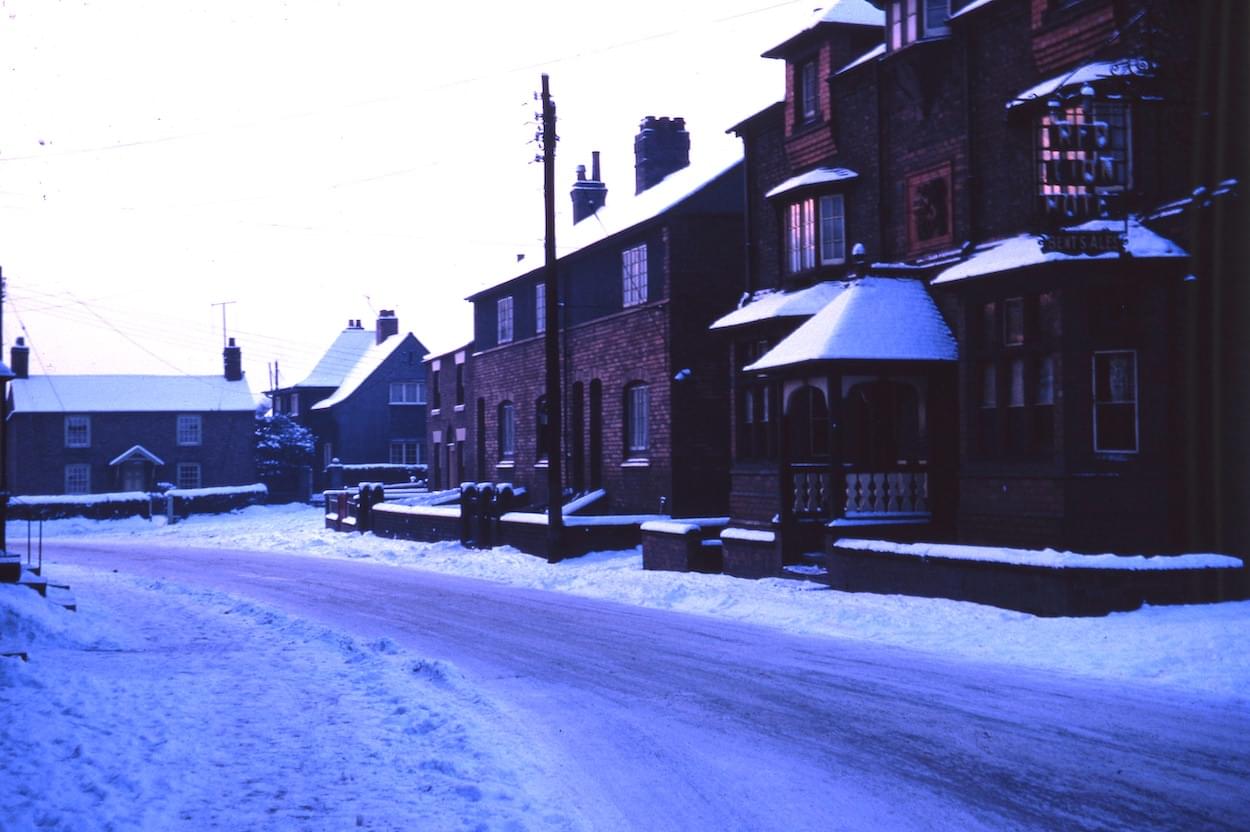 Village Road & the Red Lion in Christleton