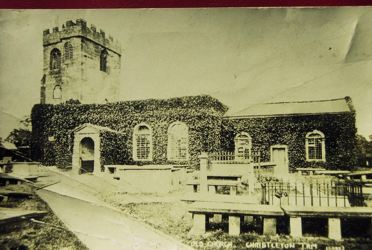 St James' Village Church Christleton in 1870's