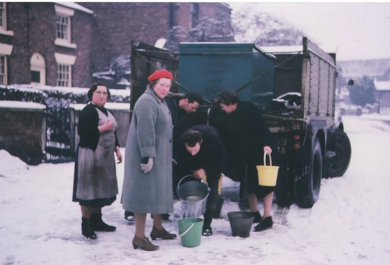Christleton Village centre & Water Carrier 1963