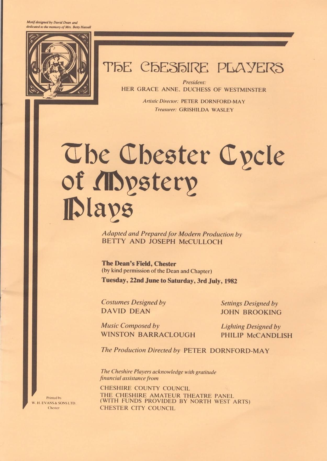 The Chester Mystery Plays Inset cover.
