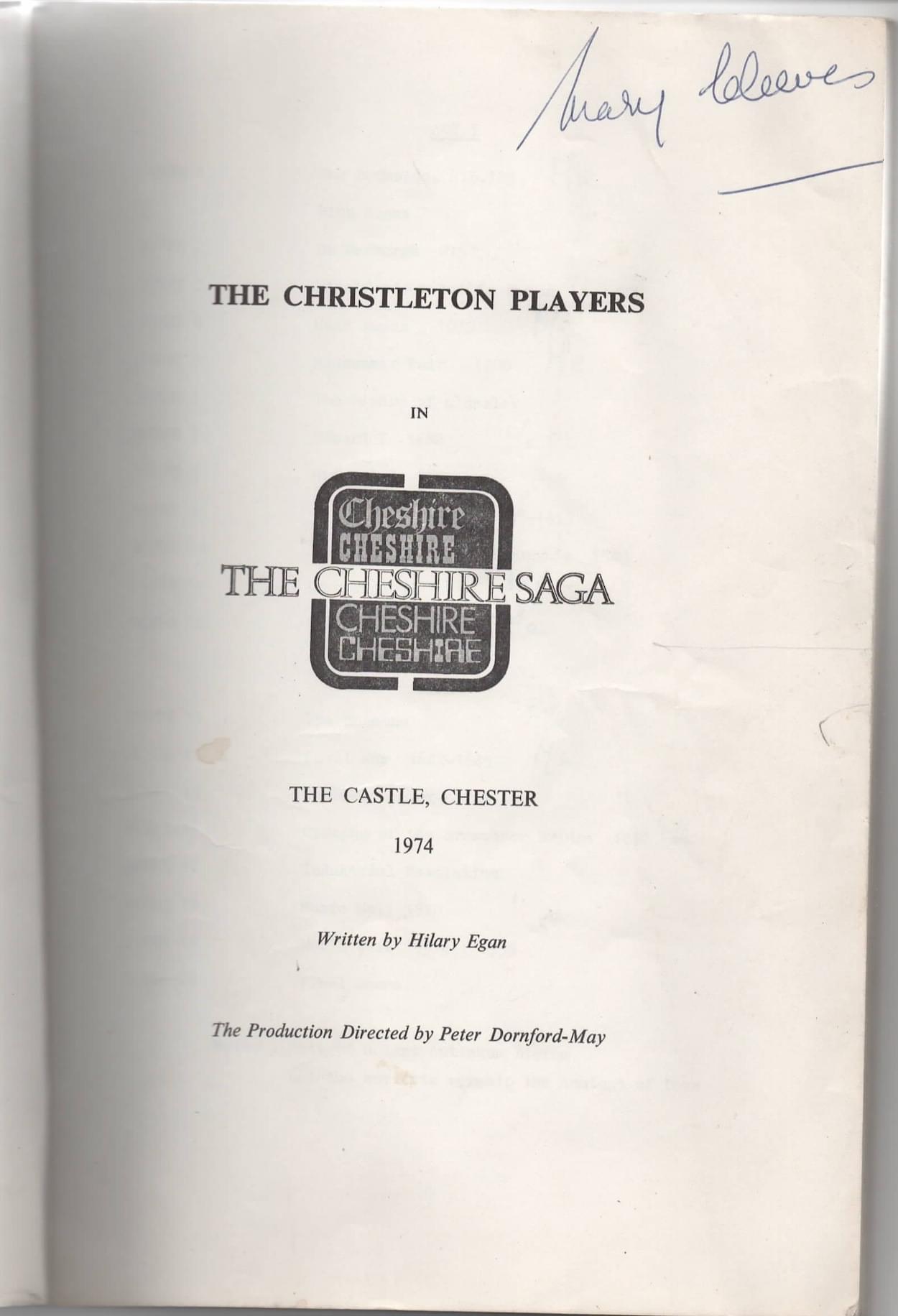 Full score for The Cheshire Saga 1974