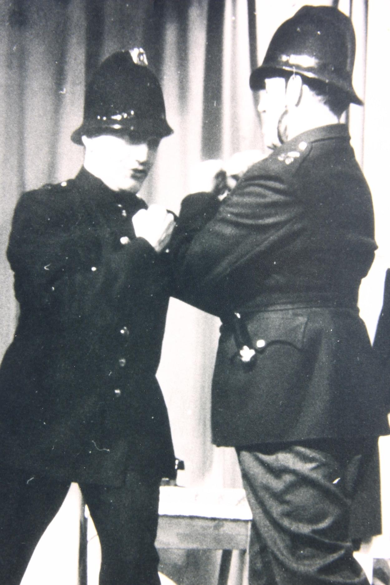 Les & Laurie in Pantomime at High School