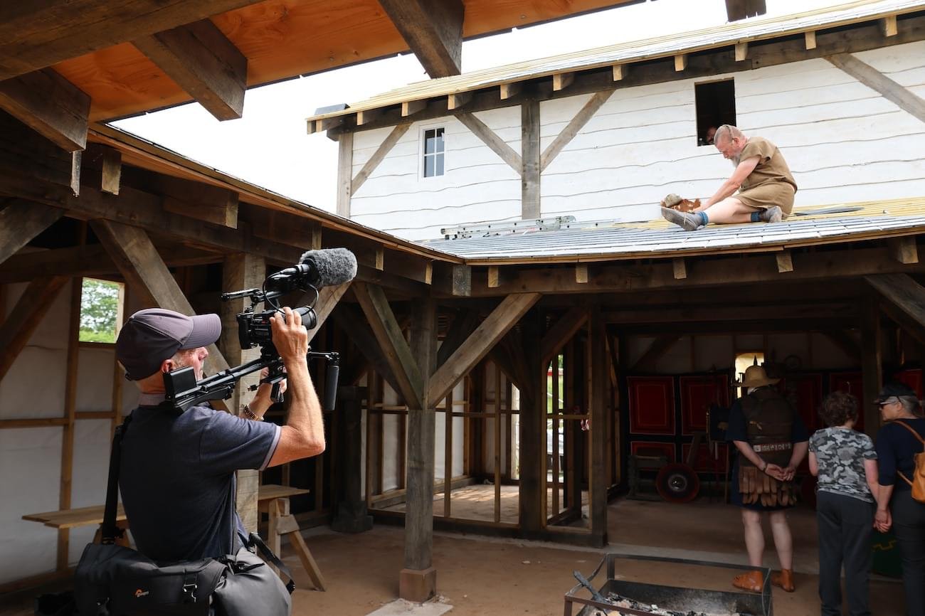 Phil Hirst filming at Hope