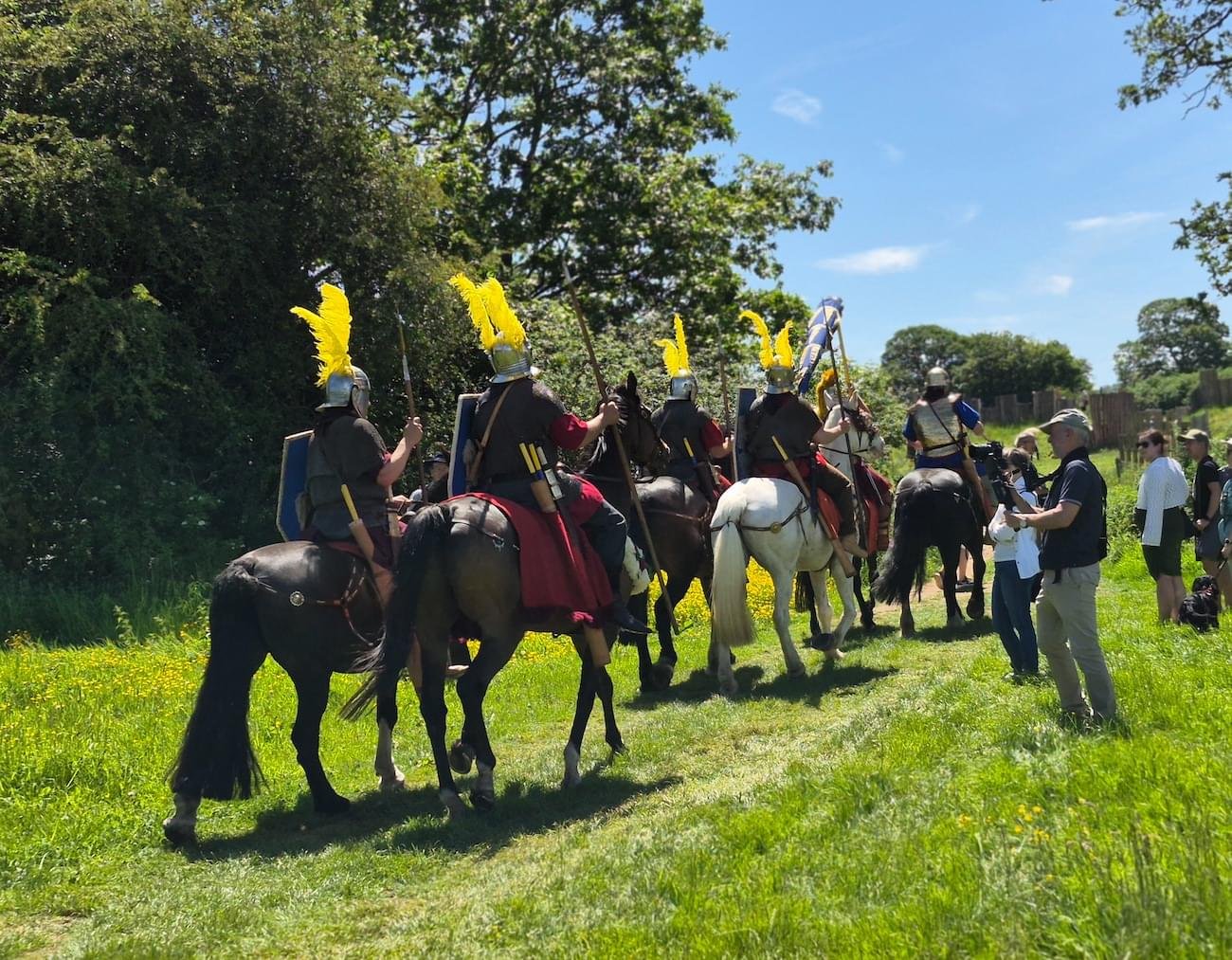 Filming the Cavalty