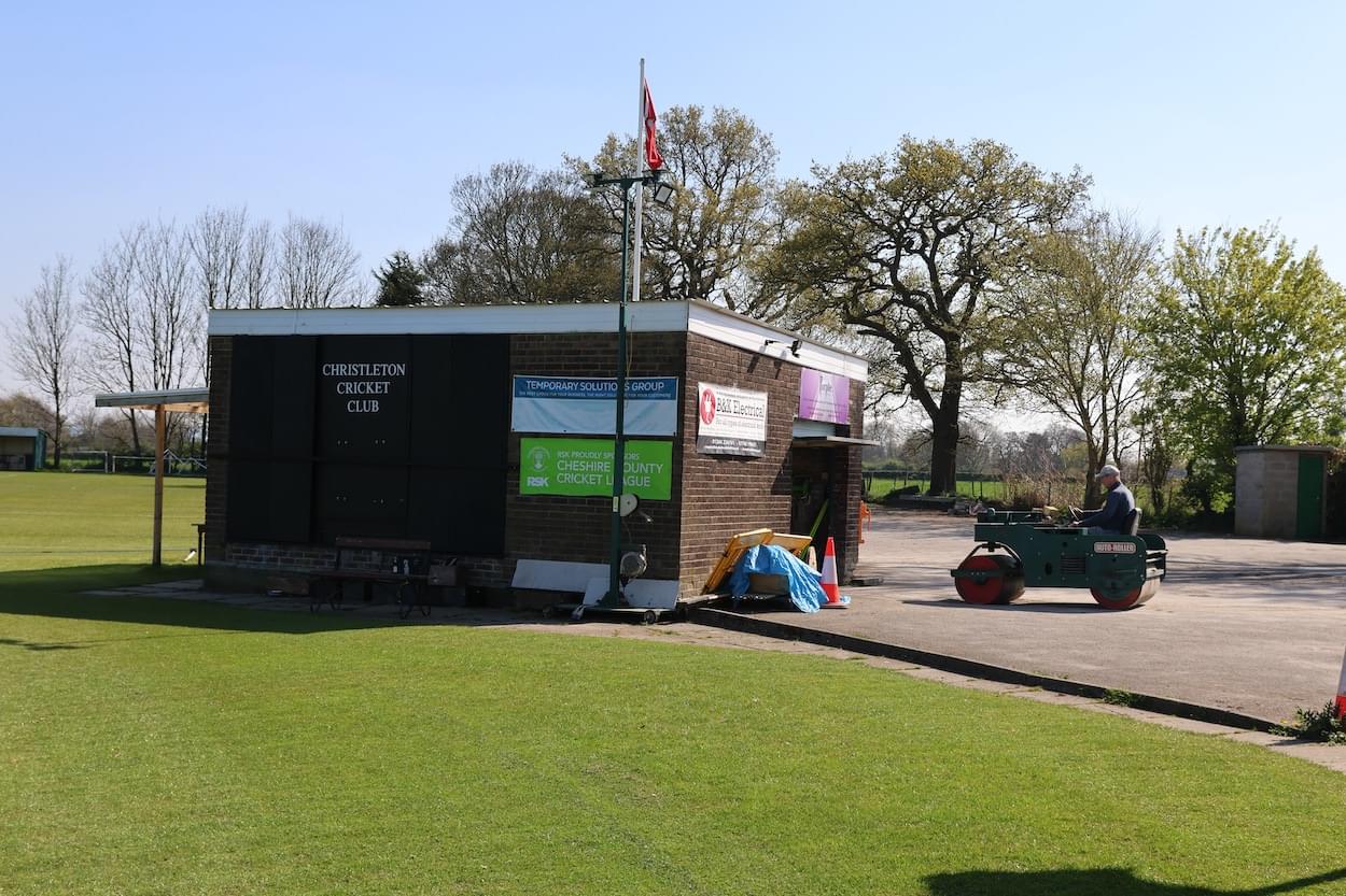 Brian Waring at Christleton Cricket Club  Brian Waring at Christleton Cricket Club