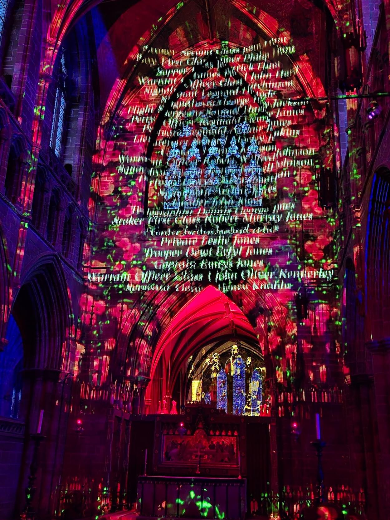 War Memorial Roll at Chester Cathedral