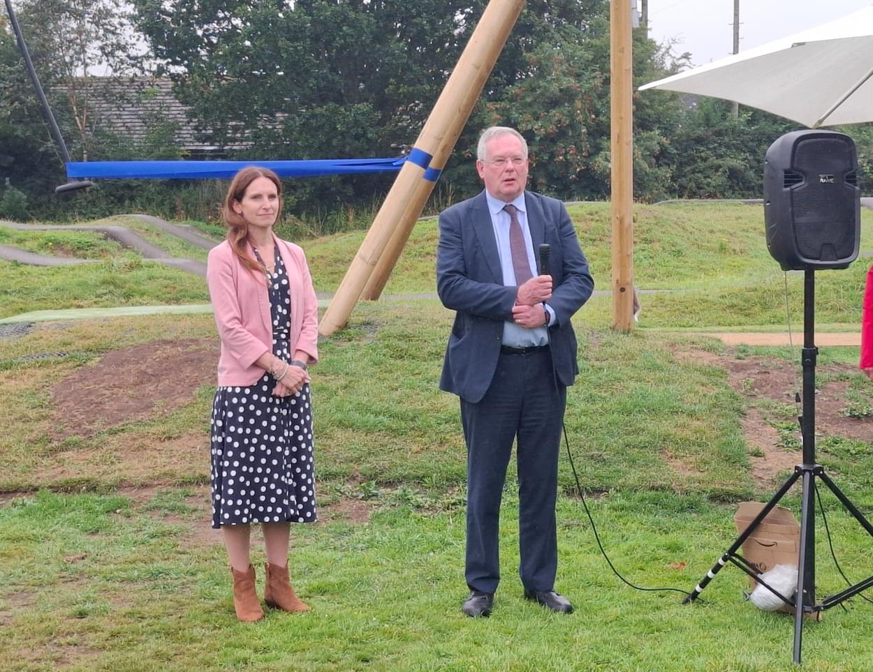 Christleton Parish Council Chairman and MP Aphra Brandreth