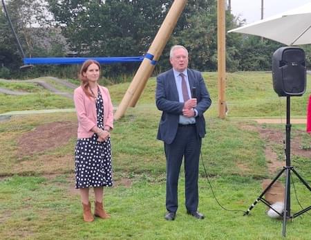 Christleton Parish Council Chairman and MP Aphra Brandreth