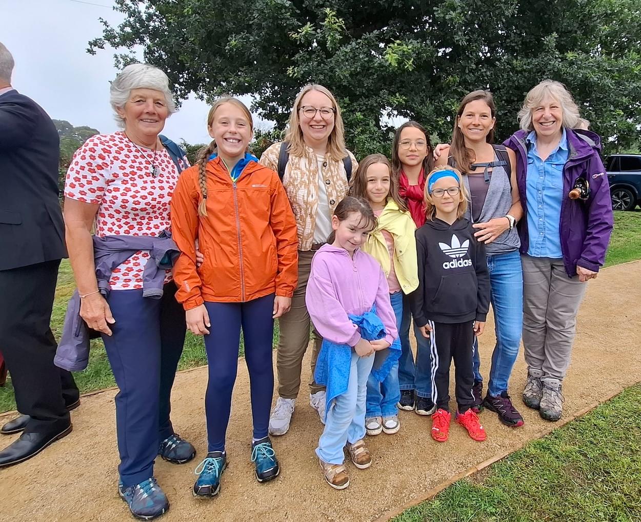 Some of the visitors to the New Christleton Park