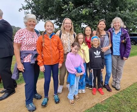 Some of the visitors to the New Christleton Park