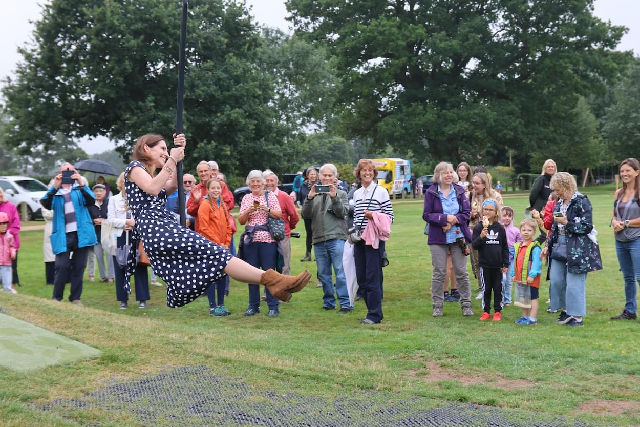 Aphra Brandreth MP on Christleton Zip Wire
