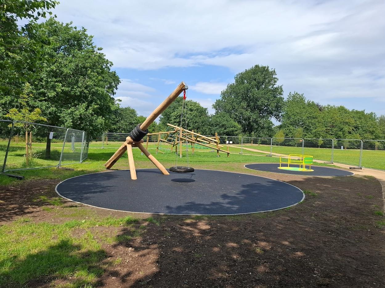 King George VI field in Christleton wigth new equipment  King George VI field in Christleton wigth new equipment