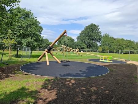 King George VI field in Christleton wigth new equipment