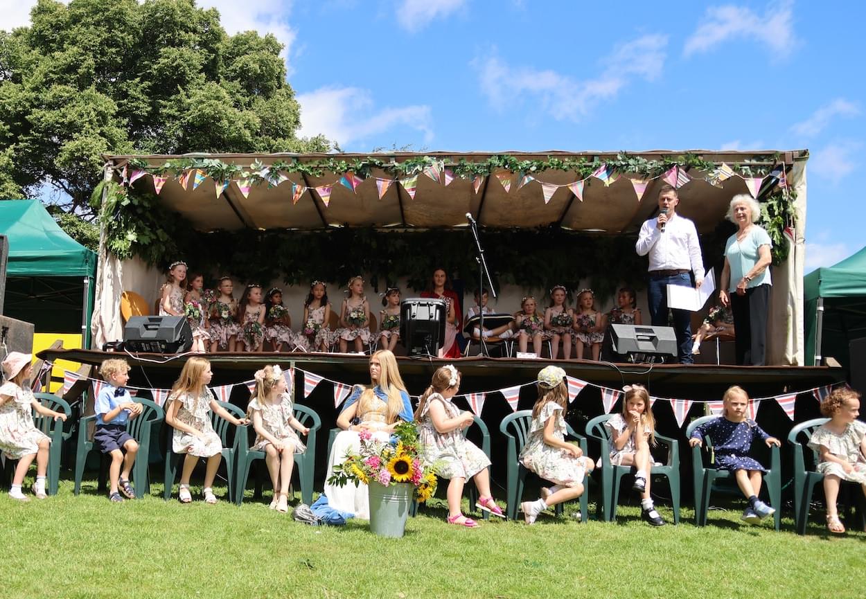 The stage is set for the Christleton Fete 2025  The stage is set for the Christleton Fete 2025