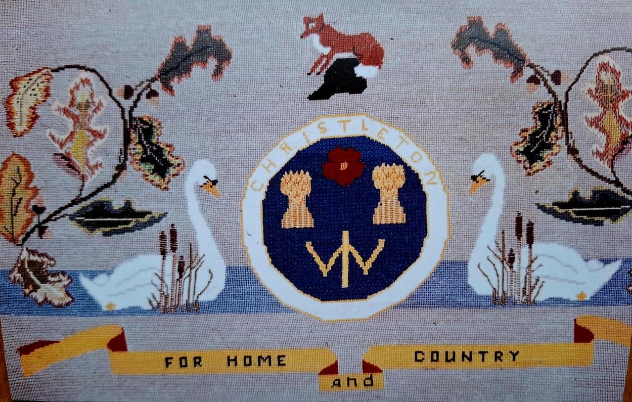 Christleton WI Banner from the 19070's  Christleton WI Banner from the 19070's