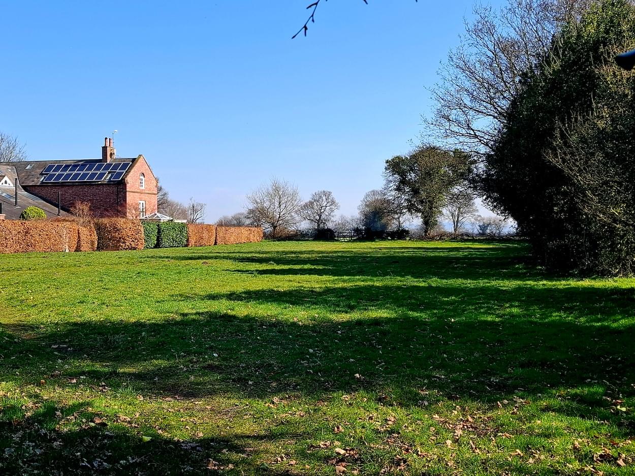 Legions Meadow in the village of Christleton  Legions Meadow in the village of Christleton