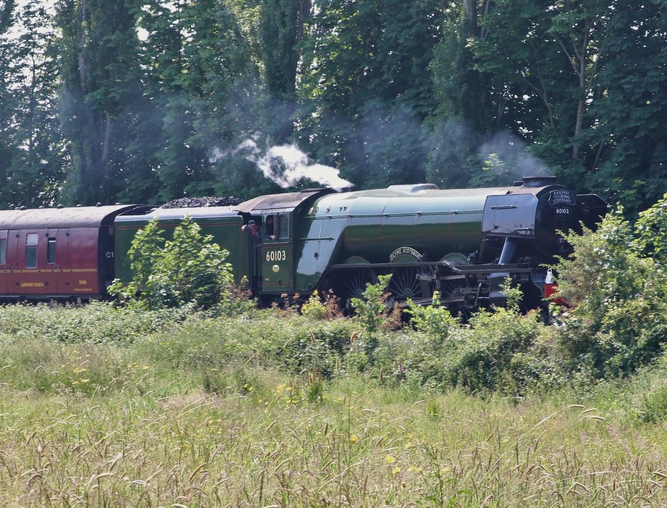 Flying Scotsman at Rowton near Christleton