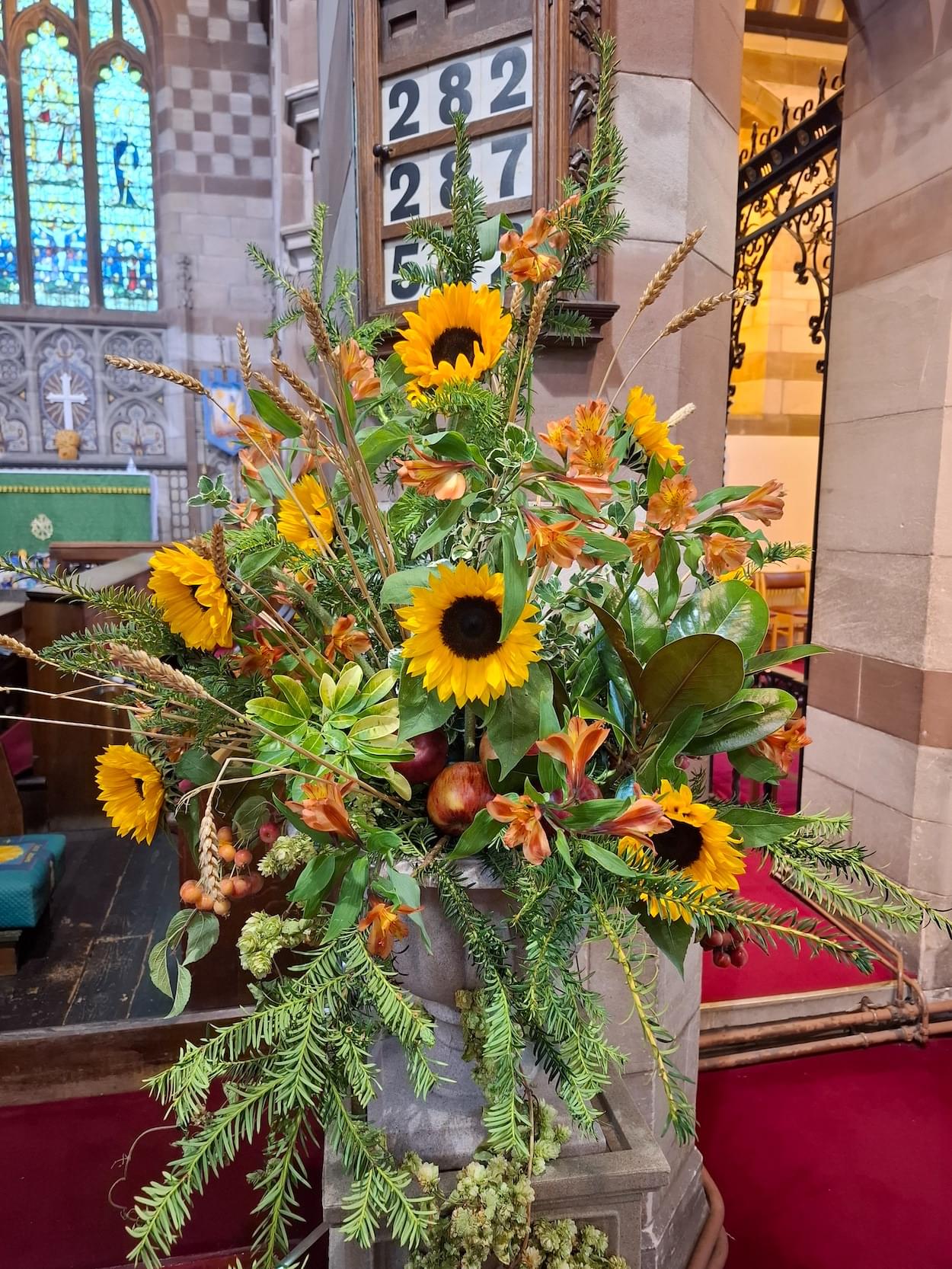 Harvest Flowers at St. James' Church, Christleton