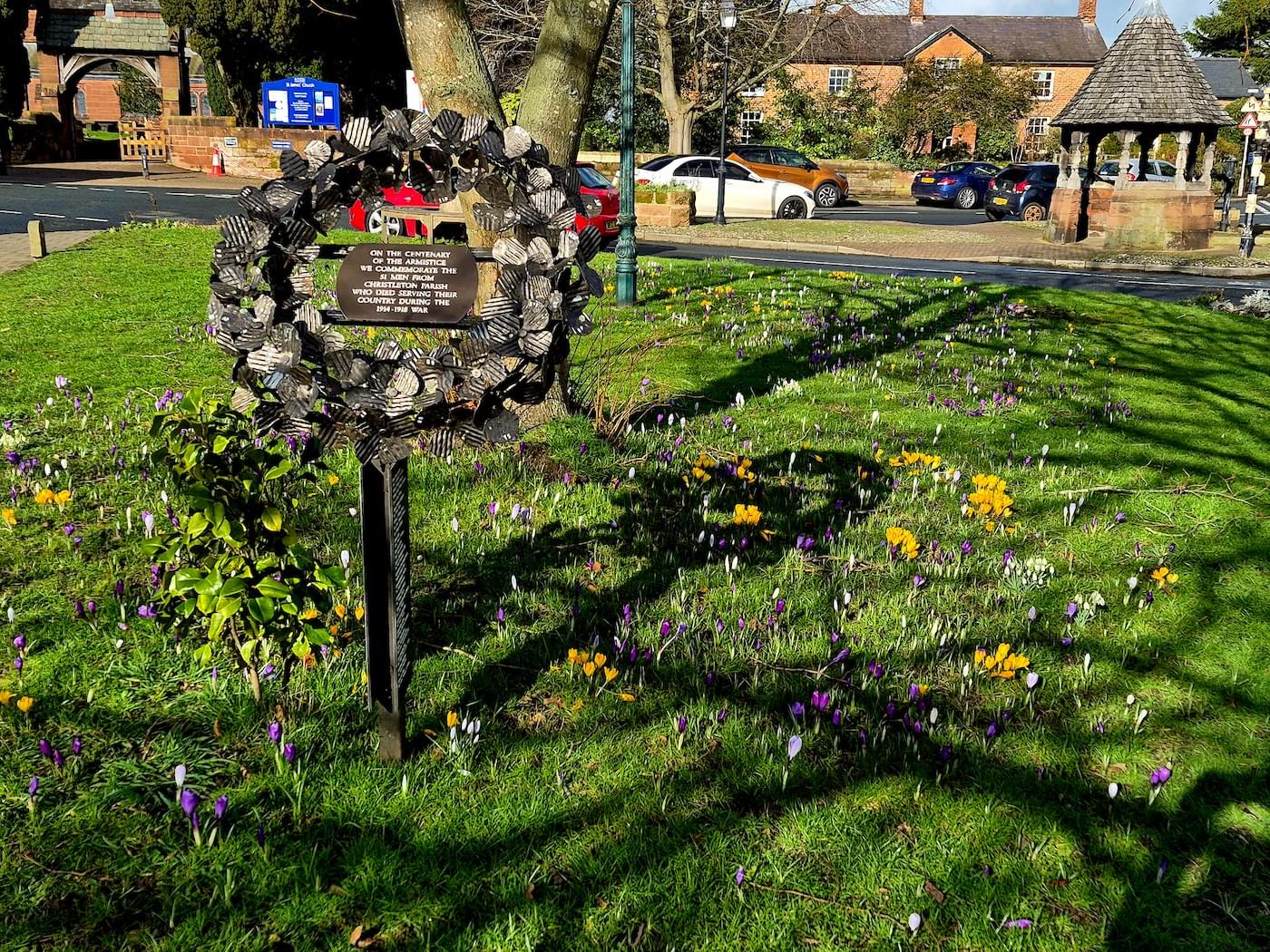 WWI Memorial on Christleton Village Green